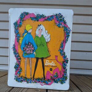 Vintage 1968 Barbie Doll Trunk by Mattel – Retro Storage Case with Drawers